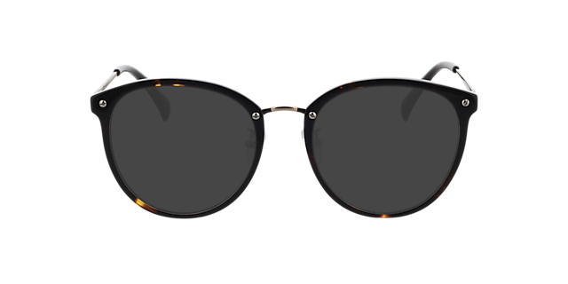 Charlotte Bruin Havana  &  goud AcetaatEyeglass Frames van B24, met getinte lenzen