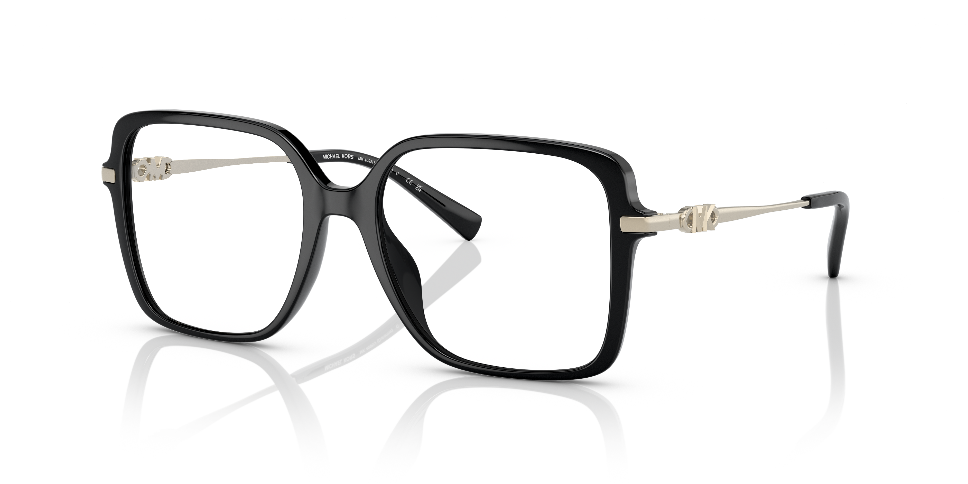 MK4095U Schwarz KunststoffEyeglass Frames von B24, Dreiviertelansicht