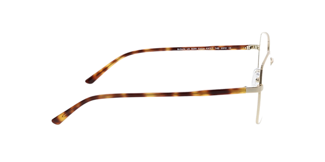 Genua Goud & Havana MetaalEyeglass Frames van B24, Zijaanzicht