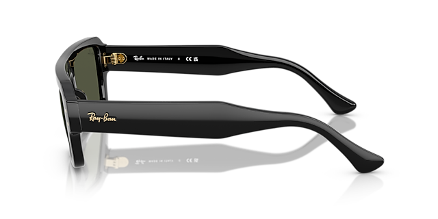 Flacko Bio-Based Schwarz KunststoffSunglass Frames von B24, Seitenansicht