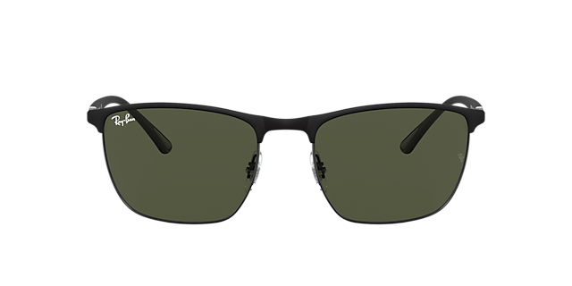 RB3686 Zwart MetaalSunglass Frames van B24, met getinte lenzen
