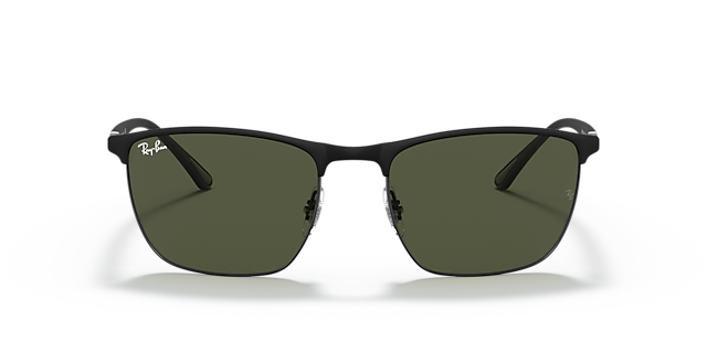 RB3686 Zwart MetaalSunglass Frames van B24, Vooraanzicht