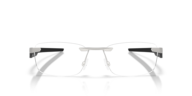 Steakhouse 1.0 Satin Chrome MetaalEyeglass Frames van B24, Vooraanzicht