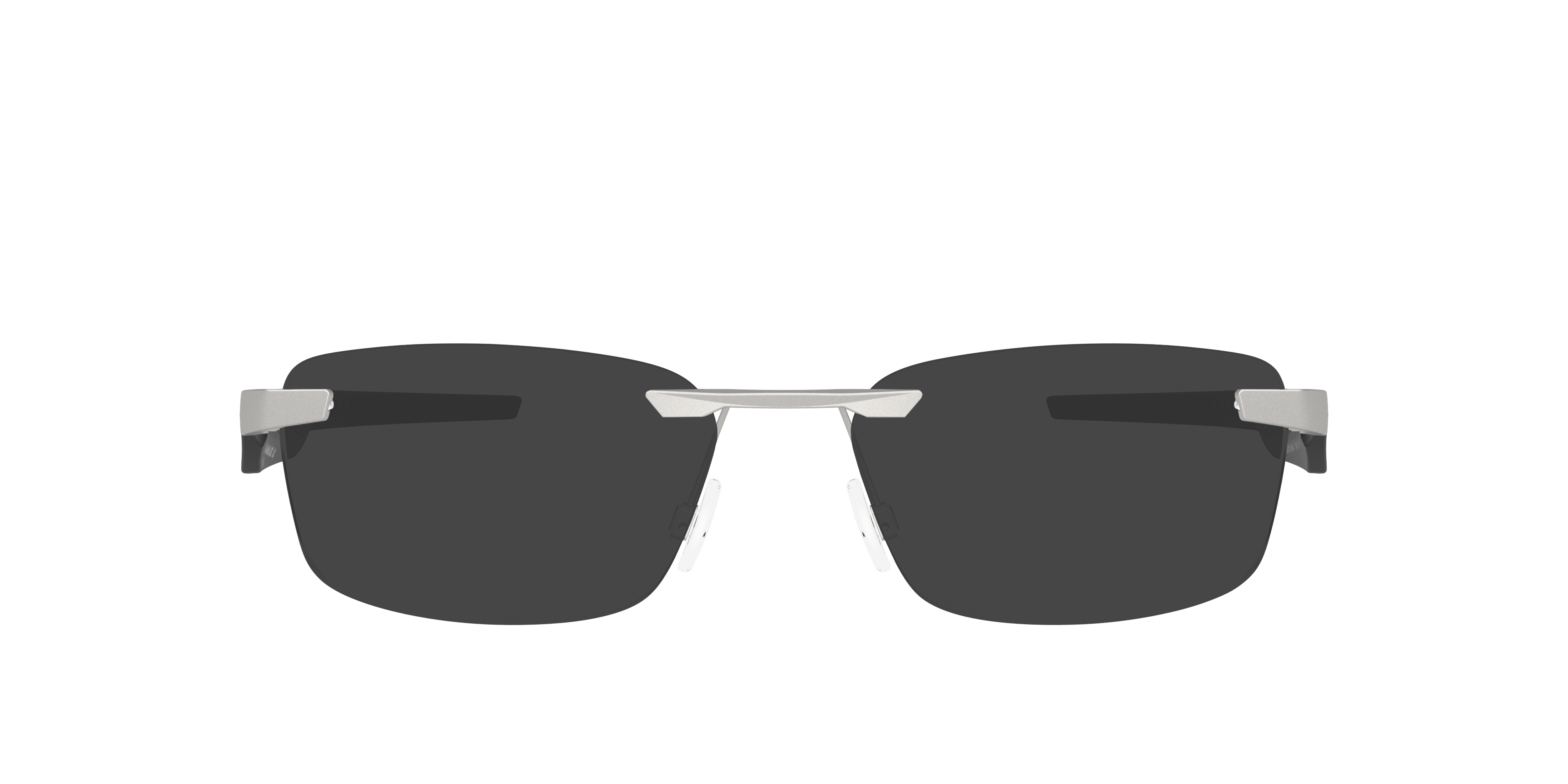 Steakhouse 1.0 Satin Chrome MetaalEyeglass Frames van B24, met getinte lenzen