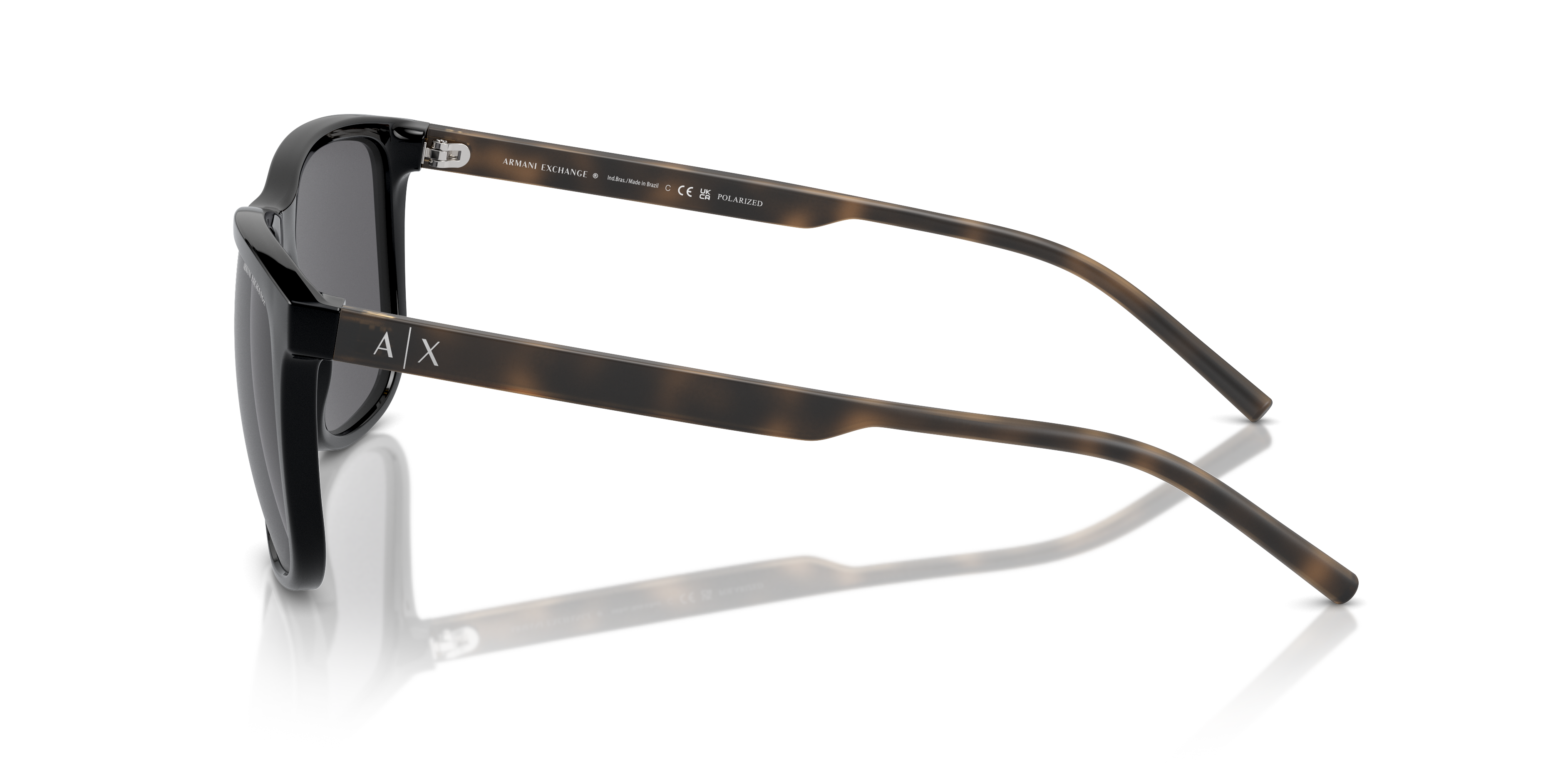 AX4070S Glanzend zwart KunststofSunglass Frames van B24, Zijaanzicht