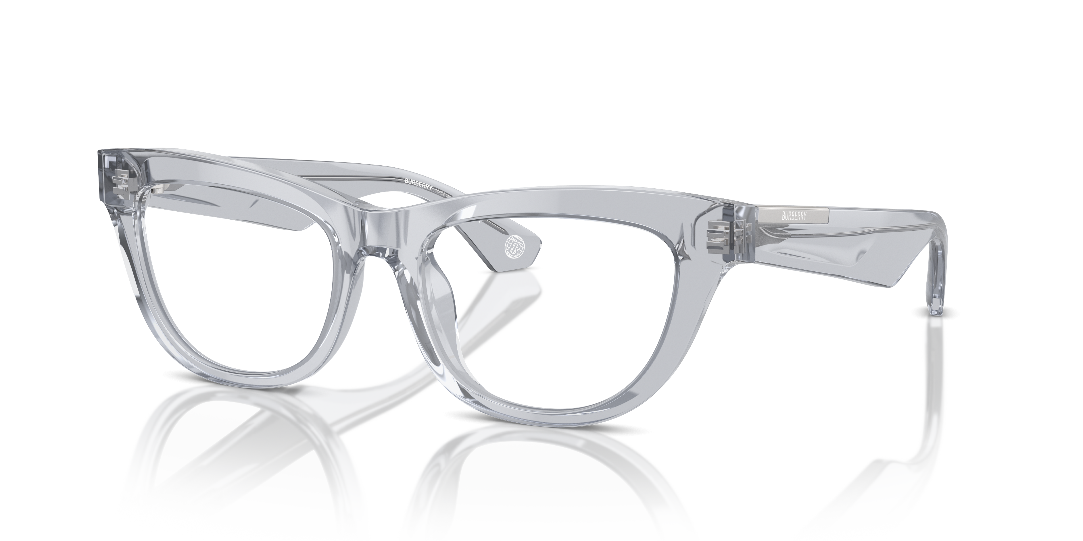 BE2406U Grau AcetatEyeglass Frames von B24, Dreiviertelansicht