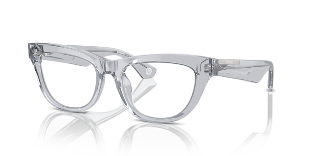 BE2406U Grijs AcetaatEyeglass Frames van B24, Hoekweergave