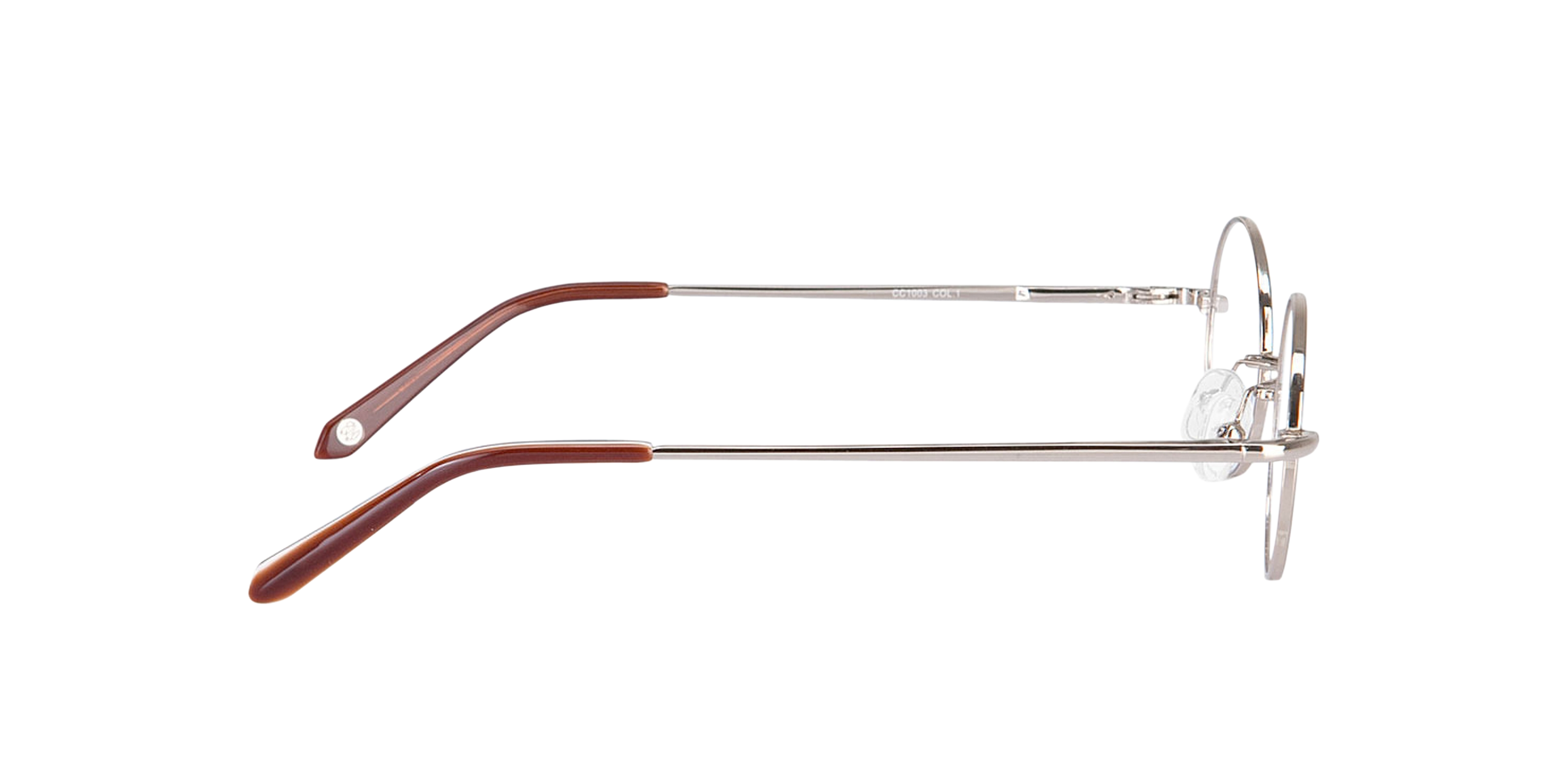 Cary Gold MetallEyeglass Frames von B24, Seitenansicht