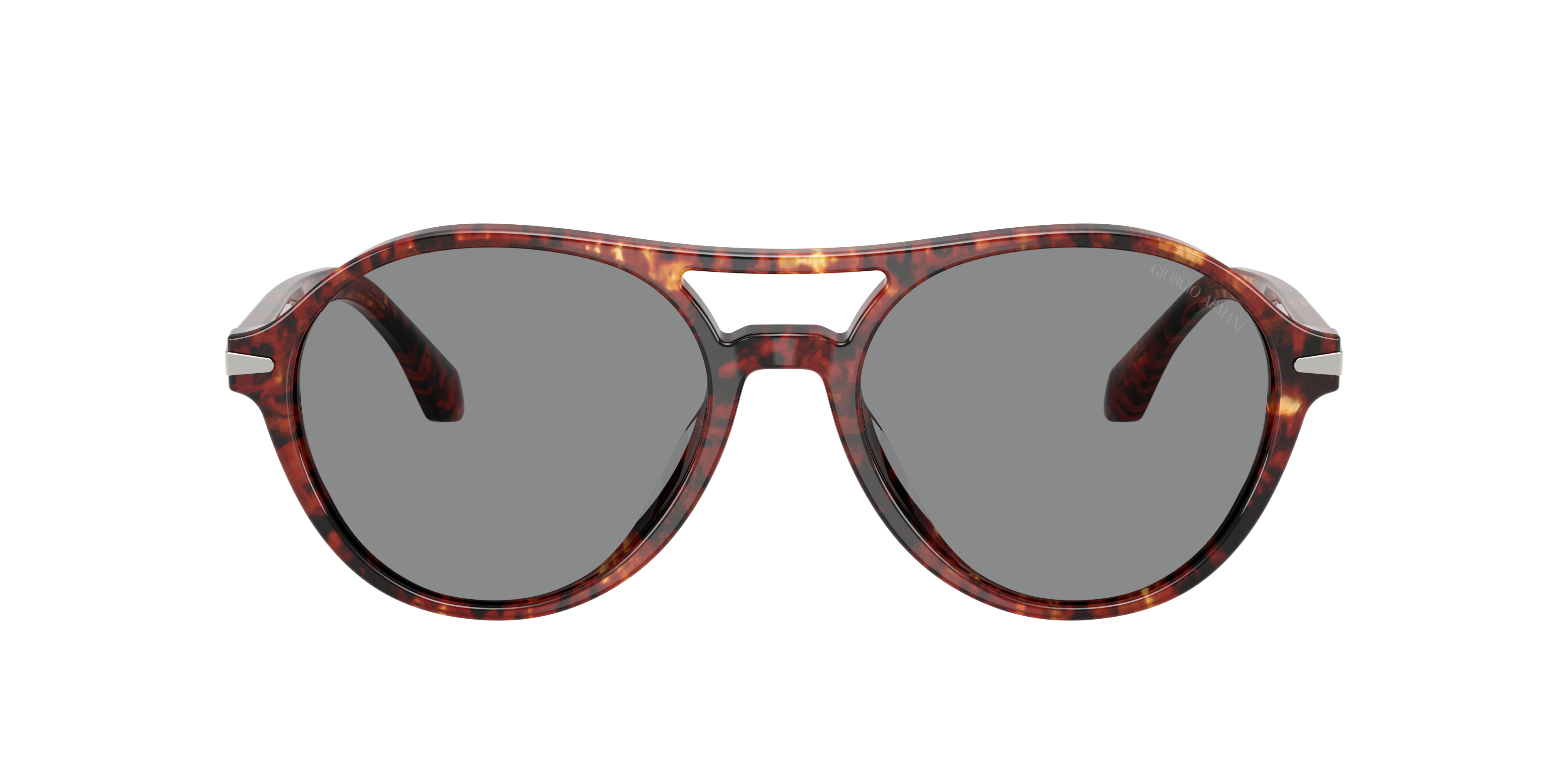 AR8236U Rood Havana AcetaatSunglass Frames van B24, met getinte lenzen