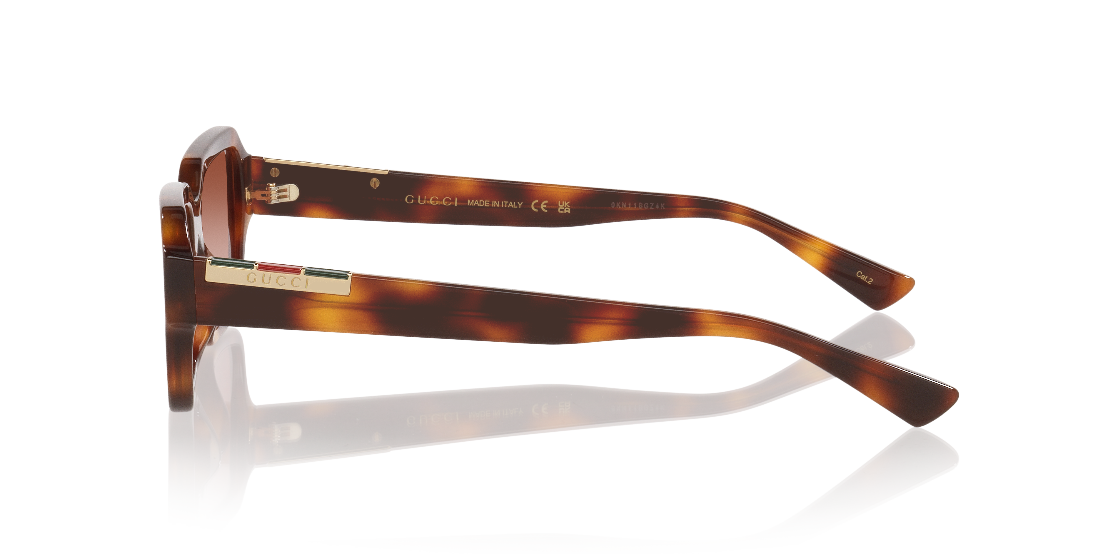 GG1887S Tortoise AcetaatSunglass Frames van B24, Zijaanzicht