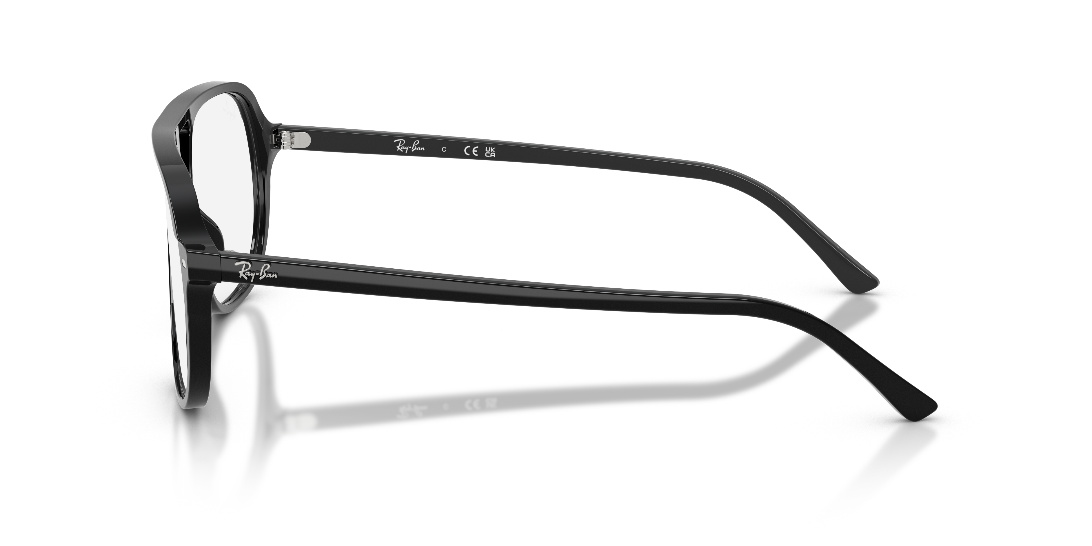 RB5698 Schwarz AcetatEyeglass Frames von B24, Seitenansicht