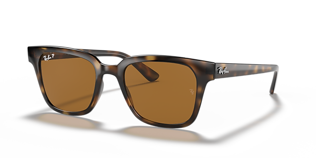 RB4323 Licht Havana KunststofSunglass Frames van B24, Hoekweergave