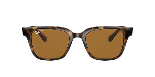 RB4323 Licht Havana KunststofSunglass Frames van B24, met getinte lenzen