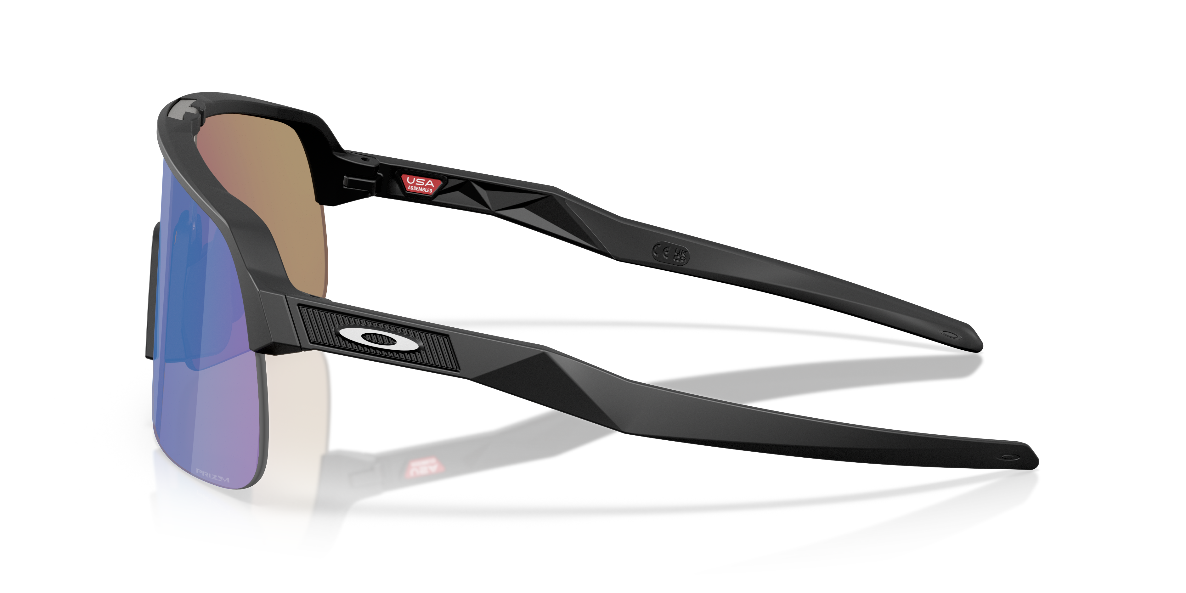 Sutro™ Lite S Matzwart KunststofSunglass Frames van B24, Zijaanzicht