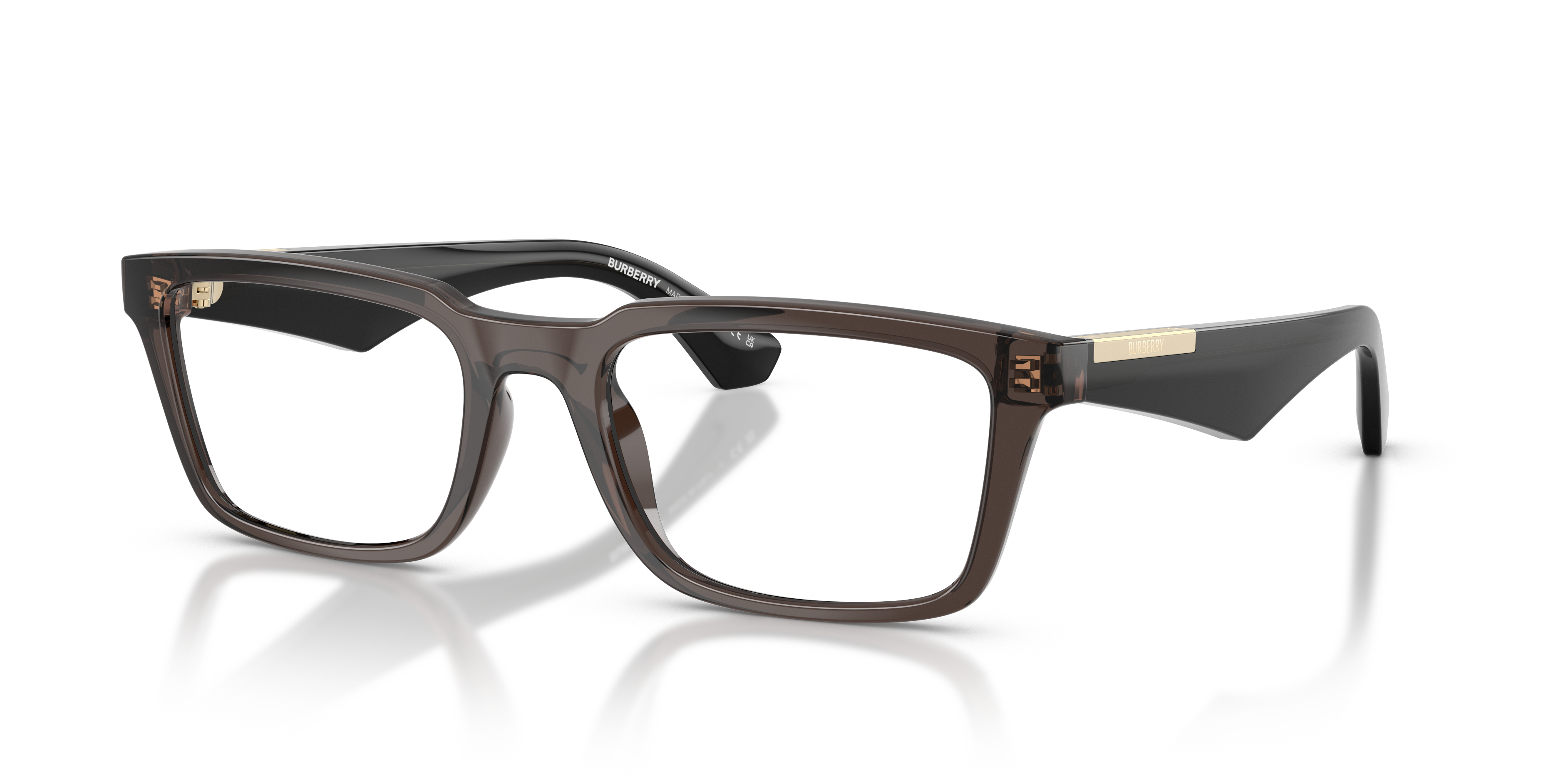 BE2428U Grau KunststoffEyeglass Frames von B24, Dreiviertelansicht