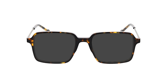 Freiburg Donker Havana  &  matzilver AcetaatEyeglass Frames van B24, met getinte lenzen