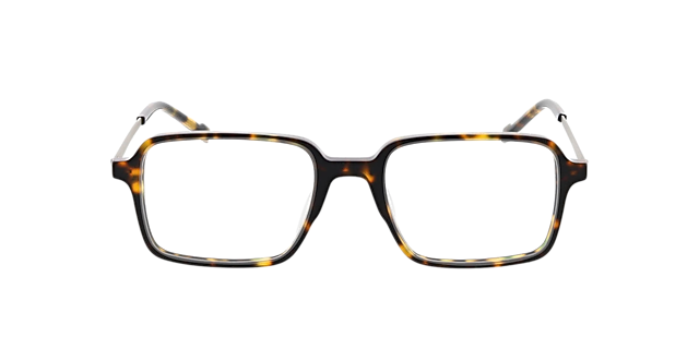 Freiburg Donker Havana  &  matzilver AcetaatEyeglass Frames van B24, Vooraanzicht