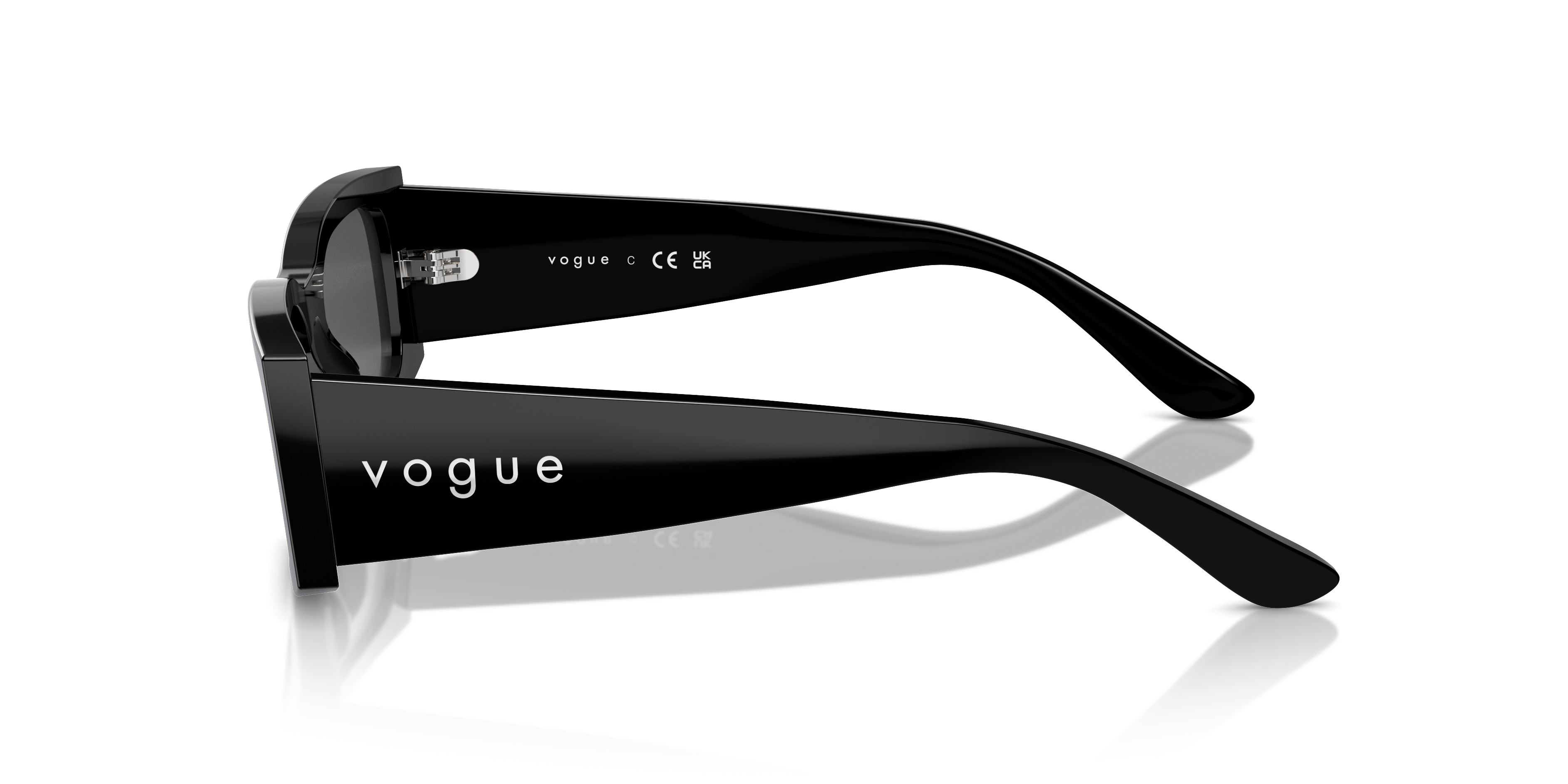 VO5584S Schwarz AcetatSunglass Frames von B24, Seitenansicht