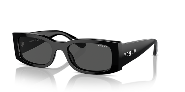 VO5584S Zwart AcetaatSunglass Frames van B24, Hoekweergave