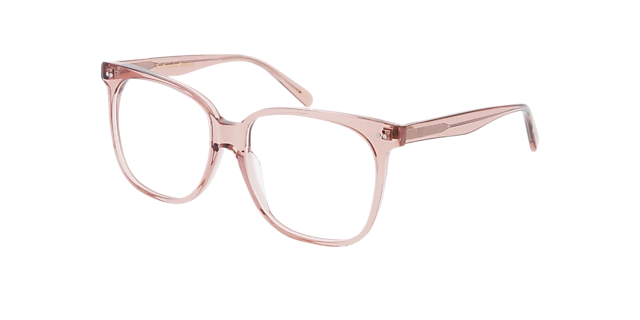 Big Mama Crystal Rosewood AcetatEyeglass Frames von B24, Dreiviertelansicht