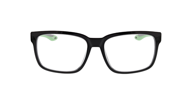 Dynamic Schwarz & Grün KunststoffEyeglass Frames von B24, Vorderansicht