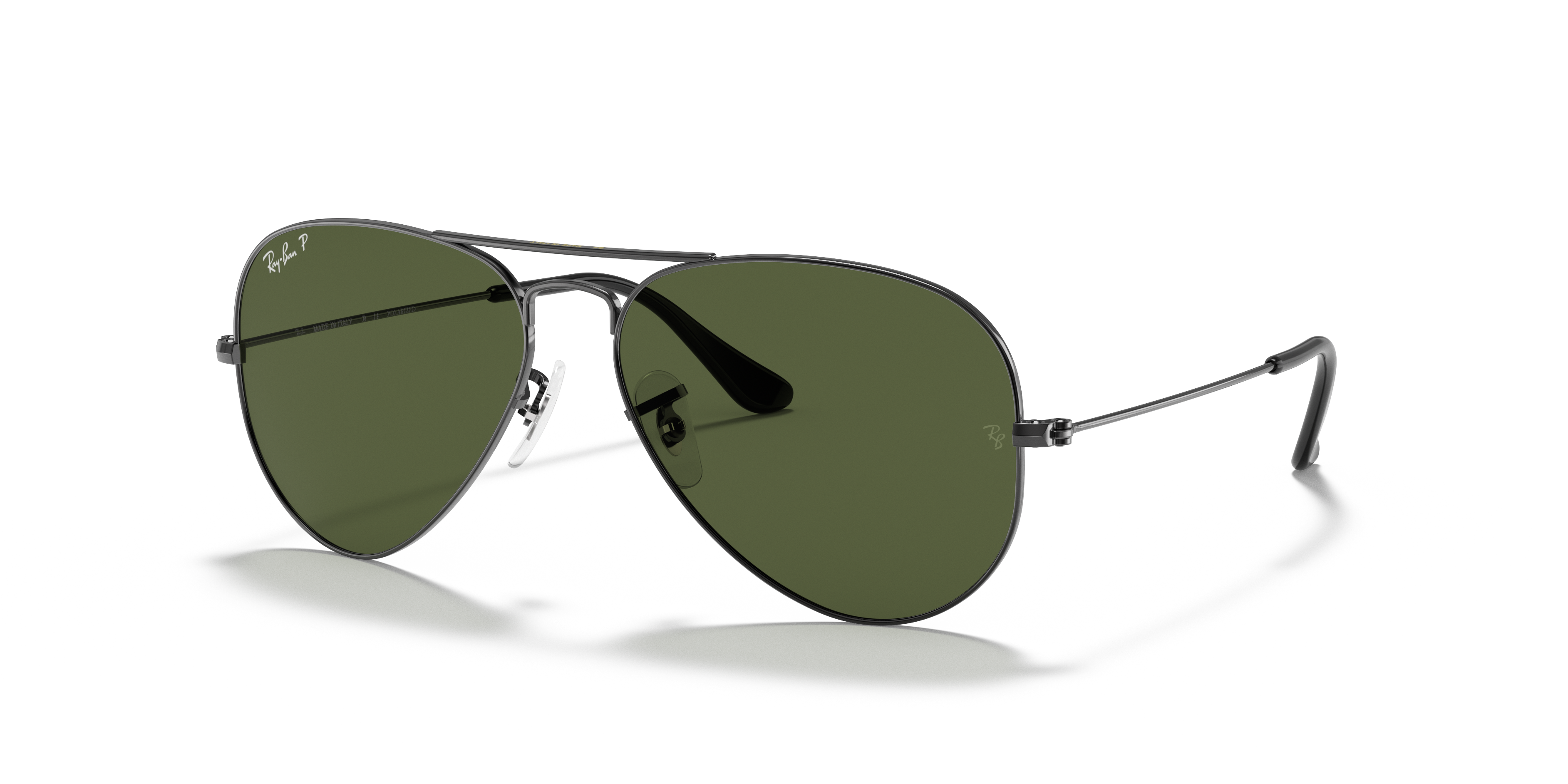 RB3025 Staalgrijs MetaalSunglass Frames van B24, Hoekweergave