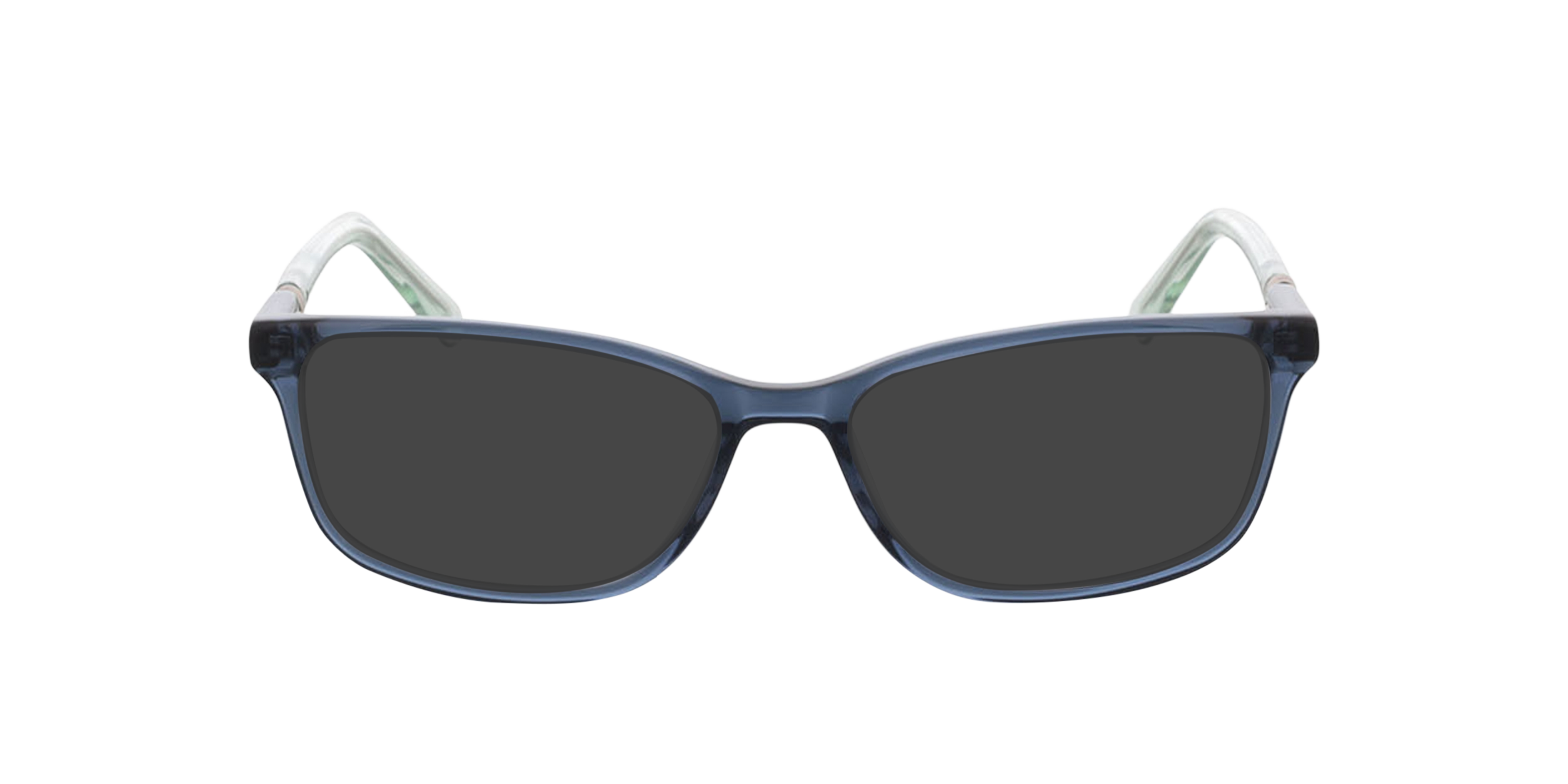 Zamora Kristal blauw  &  kristal groen AcetaatEyeglass Frames van B24, met getinte lenzen