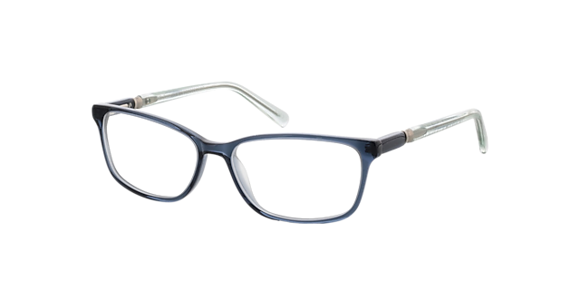 Zamora Kristal blauw  &  kristal groen AcetaatEyeglass Frames van B24, Hoekweergave
