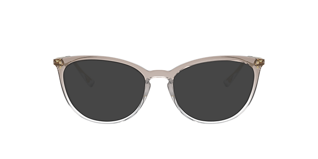 VO5276 Oben Verlauf Braun & Crystal KunststoffEyeglass Frames von B24, mit getönten Gläsern