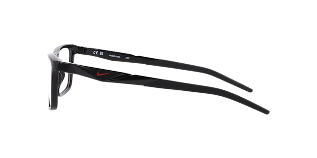 NIKE 7057 Zwart KunststofEyeglass Frames van B24, Zijaanzicht