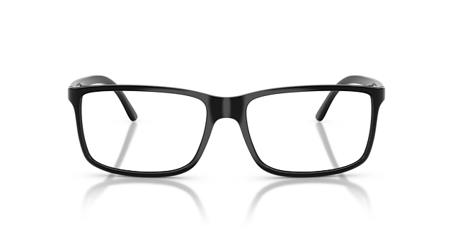 PH2126 Glanzend zwart KunststofEyeglass Frames van B24, Vooraanzicht