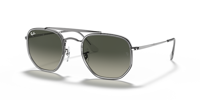 RB3648M Gunmetal MetallSunglass Frames von B24, Dreiviertelansicht