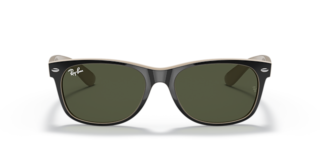 RB2132 Zwart KunststofSunglass Frames van B24, Vooraanzicht