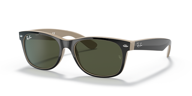RB2132 Zwart KunststofSunglass Frames van B24, Hoekweergave