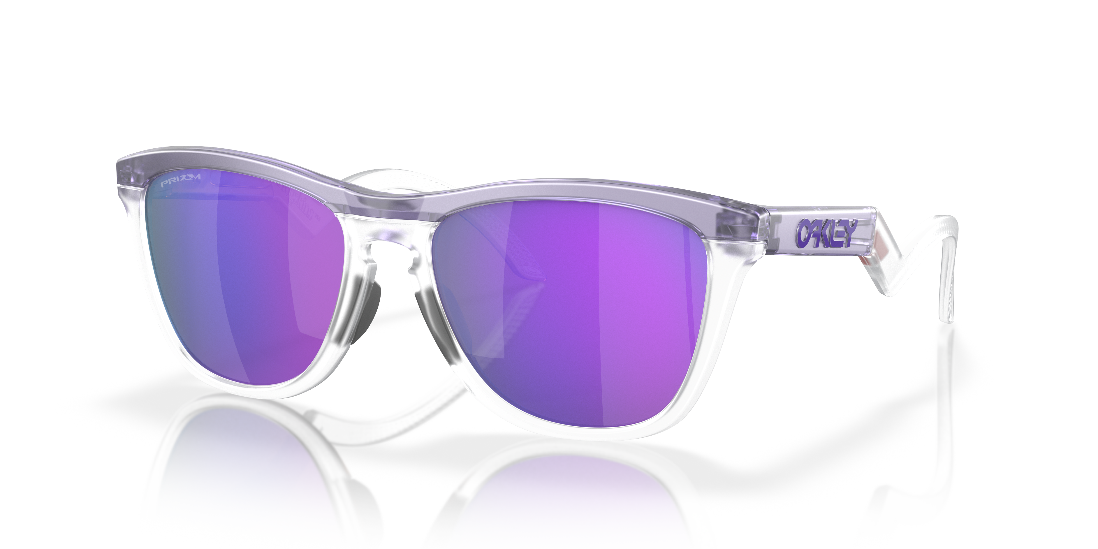 Frogskins™ Hybrid Mat lila & Prizm helder KunststofSunglass Frames van B24, Hoekweergave