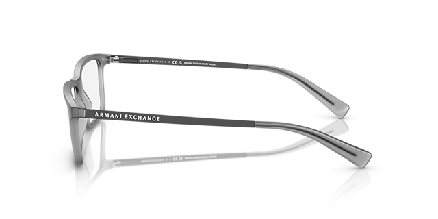 AX3027 Frosted Dark Grey KunststofEyeglass Frames van B24, Zijaanzicht