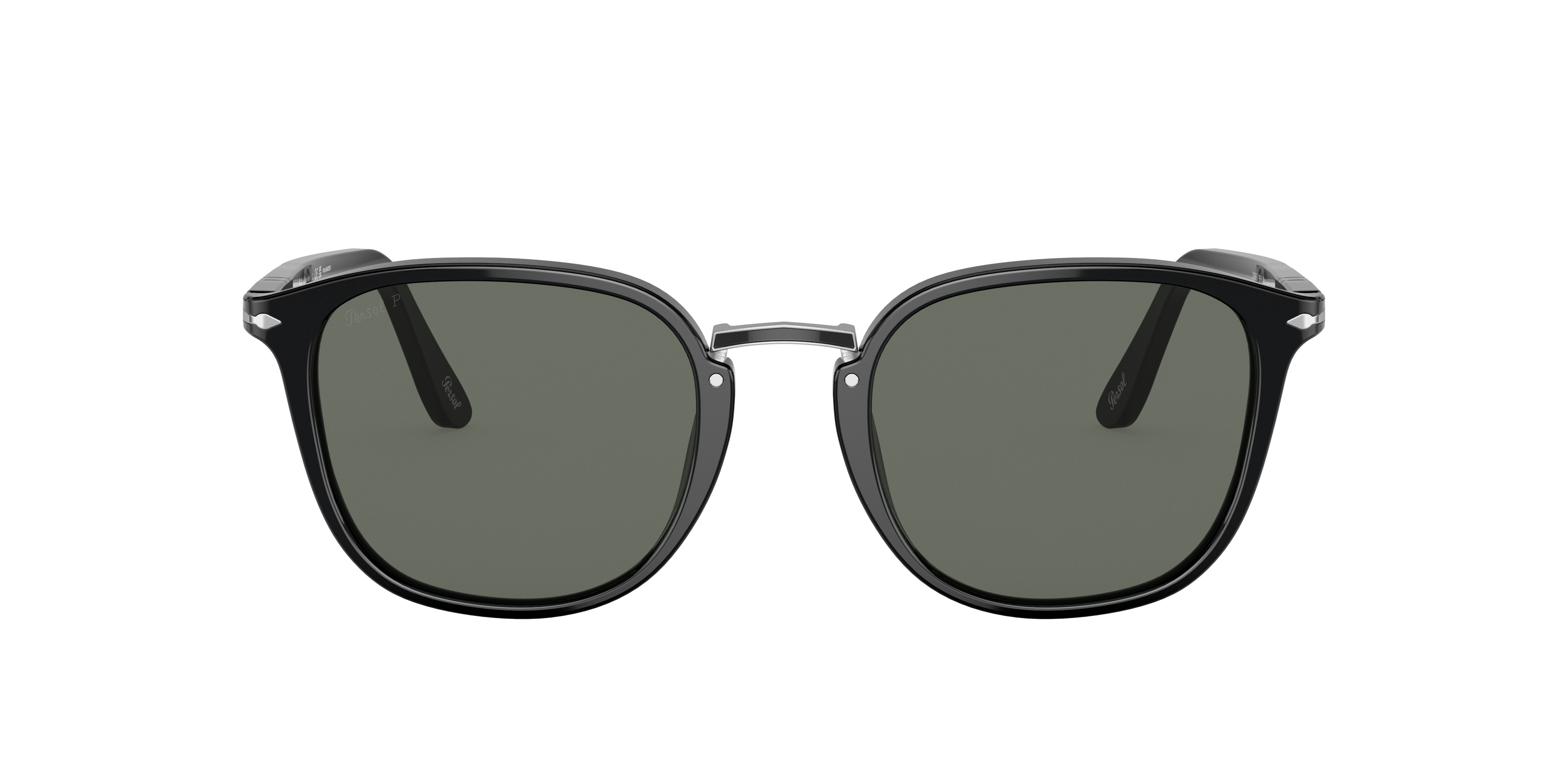 PO3186S Zwart AcetaatSunglass Frames van B24, met getinte lenzen