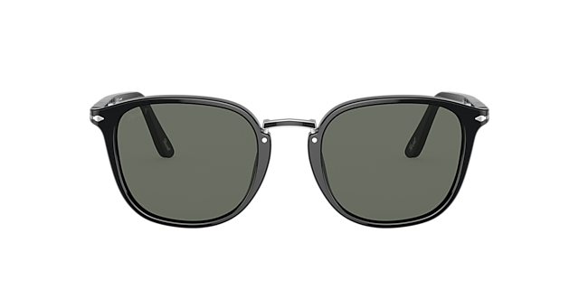 PO3186S Zwart AcetaatSunglass Frames van B24, met getinte lenzen