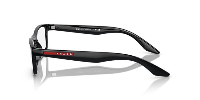 PS 04PV Schwarz KunststoffEyeglass Frames von B24, Seitenansicht