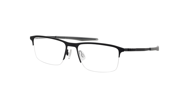 PU0302O Zwartmat MetaalEyeglass Frames van B24, Hoekweergave