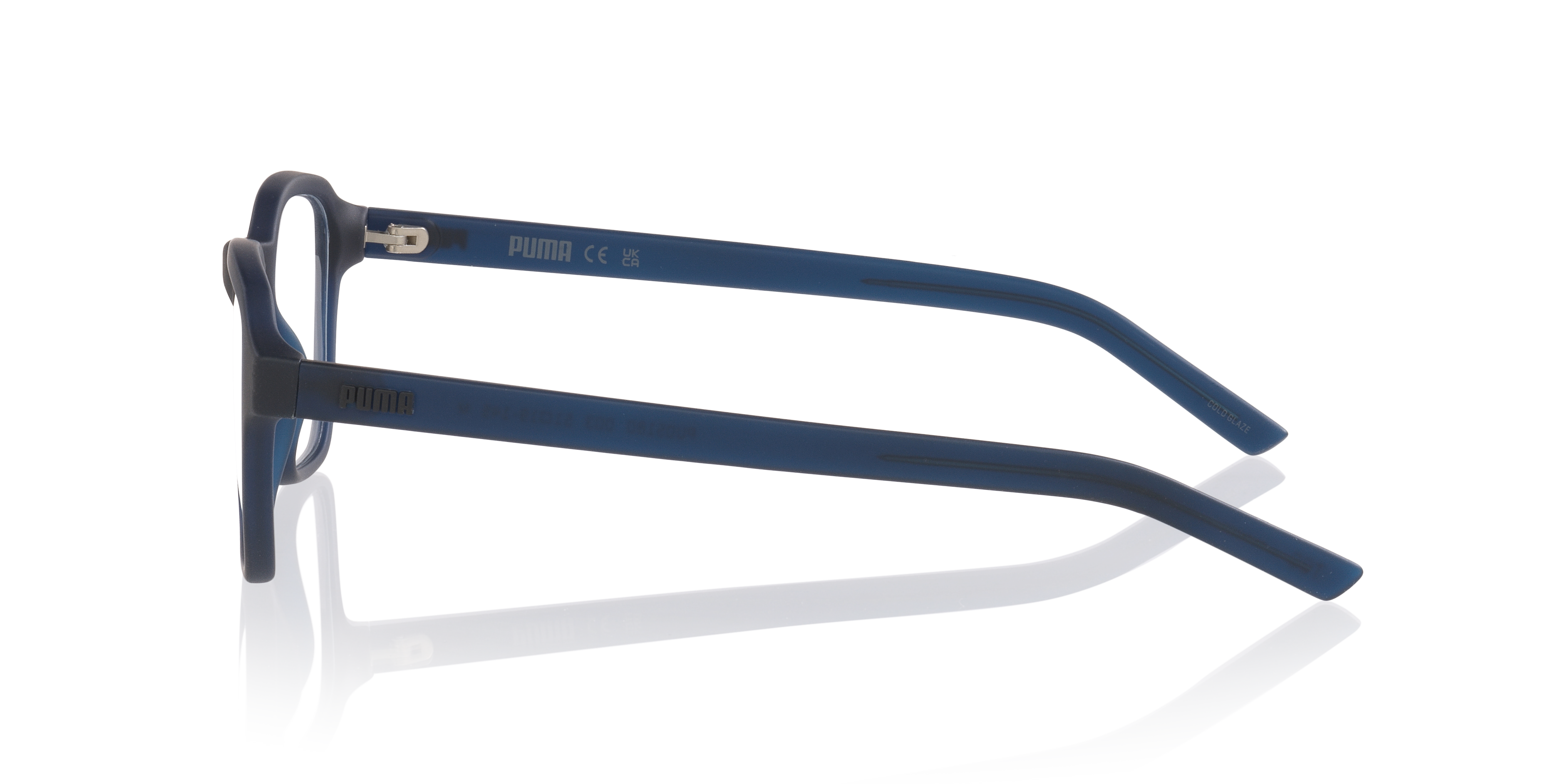 PU0518O Blauw KunststofEyeglass Frames van B24, Zijaanzicht