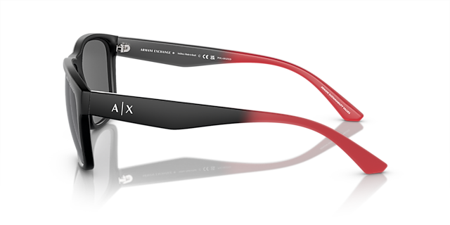 AX4135S Matzwart KunststofSunglass Frames van B24, Zijaanzicht