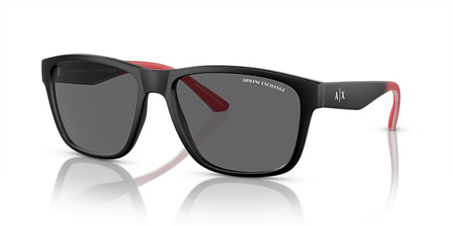 AX4135S Matzwart KunststofSunglass Frames van B24, Hoekweergave