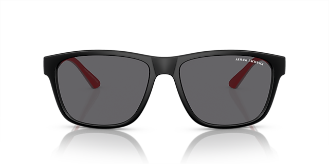 AX4135S Matzwart KunststofSunglass Frames van B24, Vooraanzicht