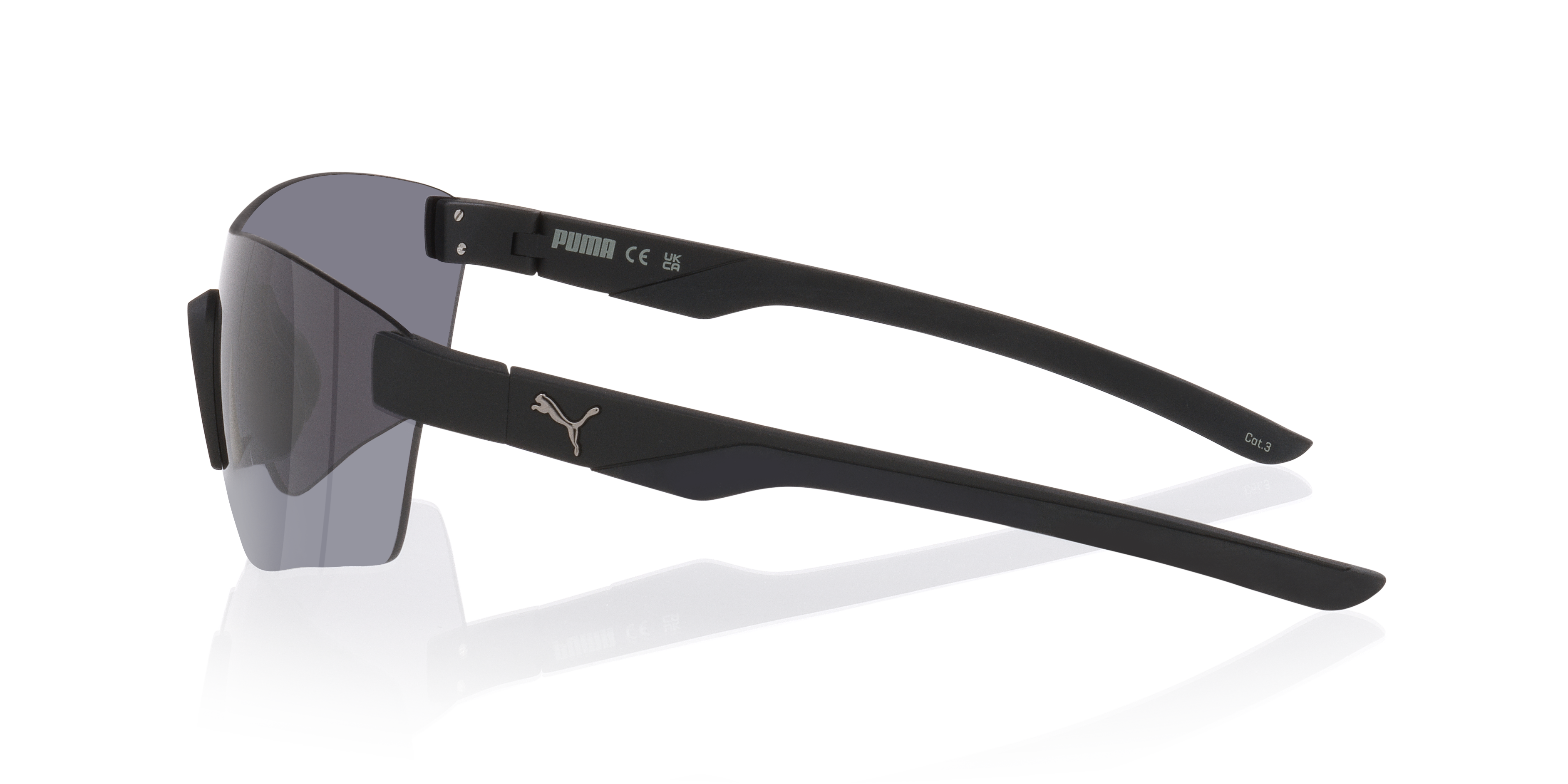 PU0481S Schwarz KunststoffSunglass Frames von B24, Seitenansicht