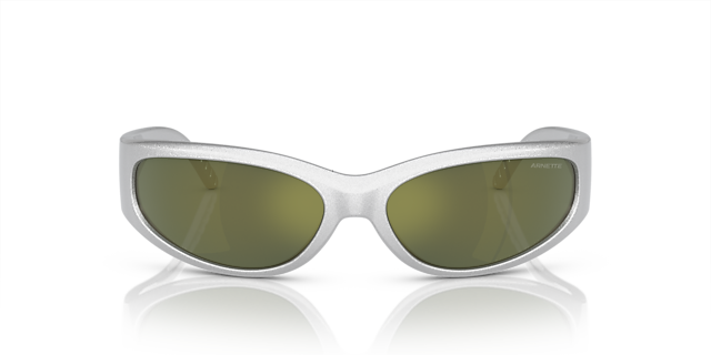 AN4302 Metallic Silver KunststoffSunglass Frames von B24, Vorderansicht