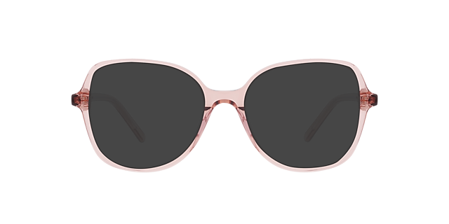 Darya Crystal Rosewood AcetaatEyeglass Frames van B24, met getinte lenzen