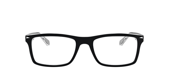 RB5287 Zwart op transparant AcetaatEyeglass Frames van B24, Vooraanzicht