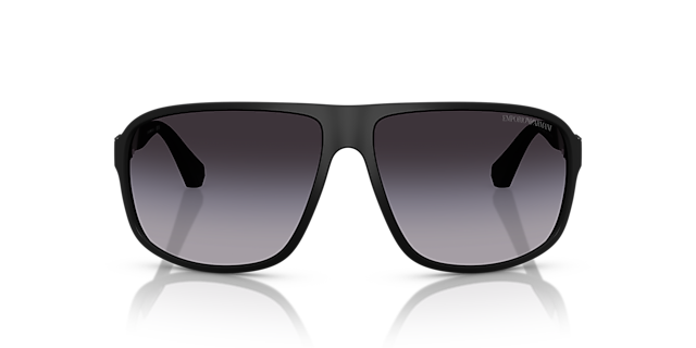 EA4029 Rubber Black KunststoffSunglass Frames von B24, Vorderansicht