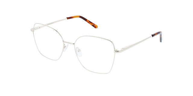 Lotte Light Gold Metal MetallEyeglass Frames von B24, Dreiviertelansicht